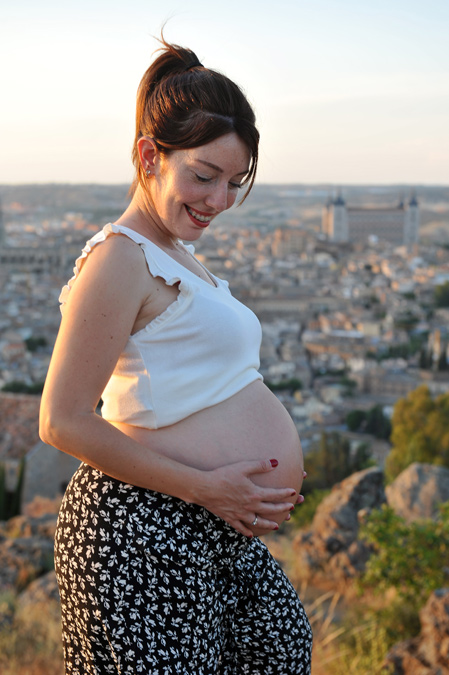 retrato embarazada Toledo