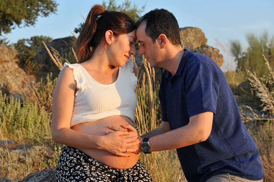 foto pareja embarazo en Toledo