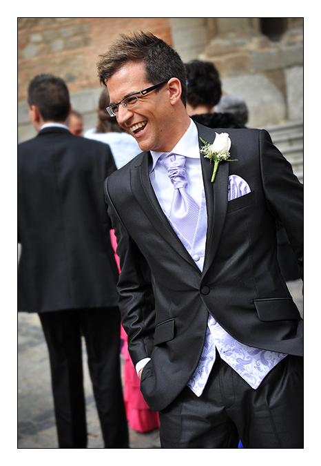 llegada novio. Fotgrafo Bodas Toledo | Javier Tordesillas - Fotgrafo
