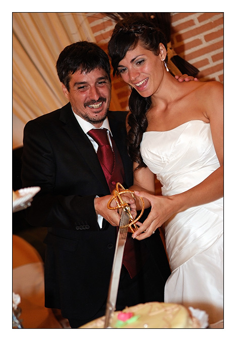 tarta novios. Fotgrafo Bodas Toledo | Javier Tordesillas - Fotgrafo