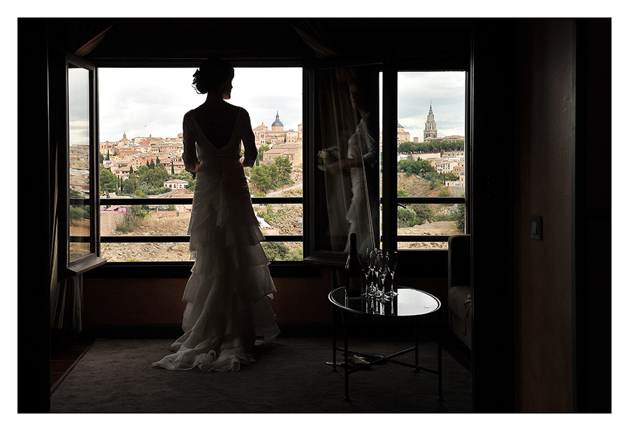 hotel novia. Fotgrafo Bodas Toledo | Javier Tordesillas - Fotgrafo