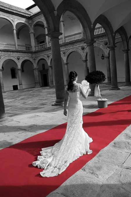 llegada novia. Fotgrafo Bodas Toledo | Javier Tordesillas - Fotgrafo