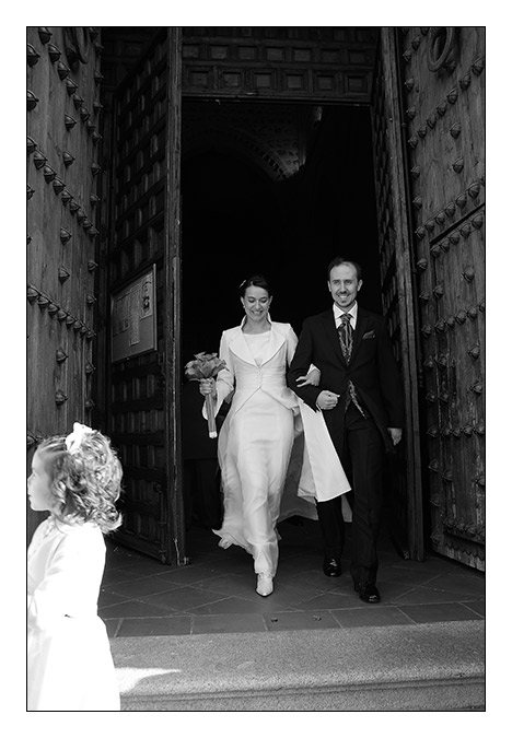 salida novios. Fotgrafo Bodas Toledo | Javier Tordesillas - Fotgrafo