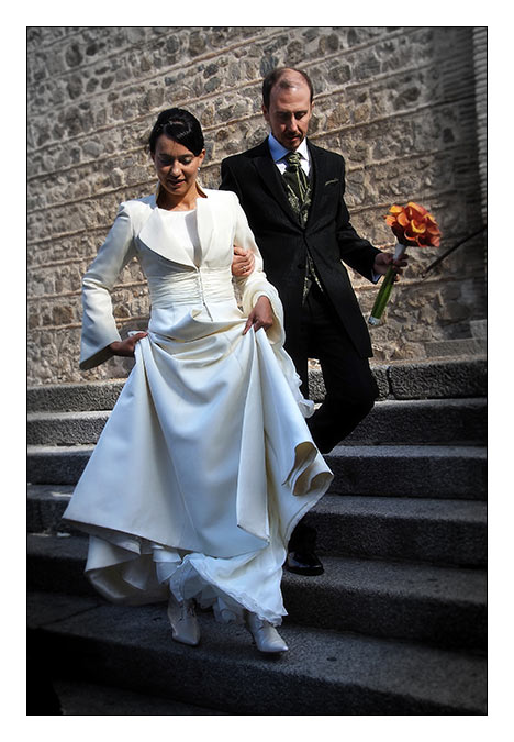 salida novios. Fotgrafo Bodas Toledo | Javier Tordesillas - Fotgrafo