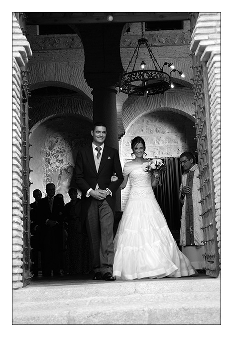 salida novios. Fotgrafo Bodas Toledo | Javier Tordesillas - Fotgrafo