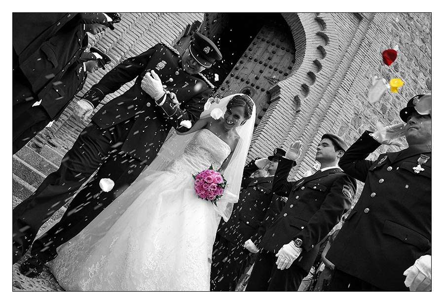 salida novios. Fotgrafo Bodas Toledo | Javier Tordesillas - Fotgrafo